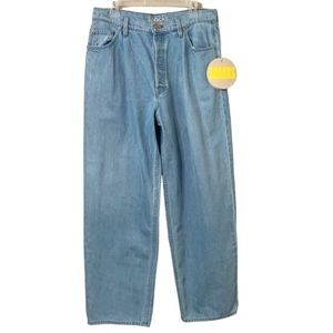 Mother Snacks The Pleated Fun Dip Puddle Jeans Size 30